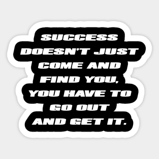 Inspirational Motivational Quote Sticker